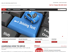Tablet Screenshot of delco-driving.com